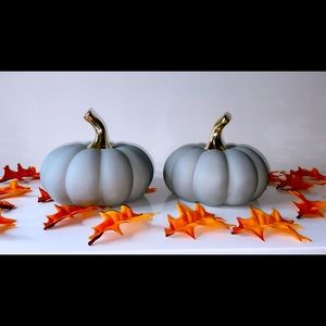 Grey and Gold Pumpkins